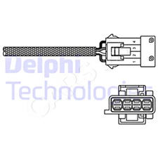 DELPHI Lambda Sensor For PEUGEOT CITROEN VAUXHALL LANCIA 1007 106 II 1628.70