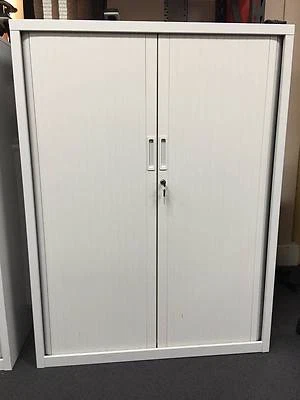 Tambour Sliding Door Stationery Cupboard Metal Storage Cabinet