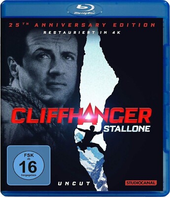 Cliffhanger - Uncut (1993)[Blu-ray/NEU/OVP]Kult-klassiker mit Sylvester Stallone