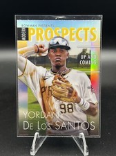YORDANY De Los SANTOS 2023 Bowman Chrome Up and Coming Prospects #15 Pirates
