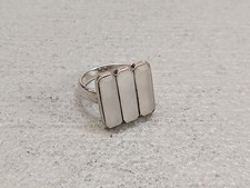 Sterling Silver Ring Quartz Size 8 Faceted 8.1g .925