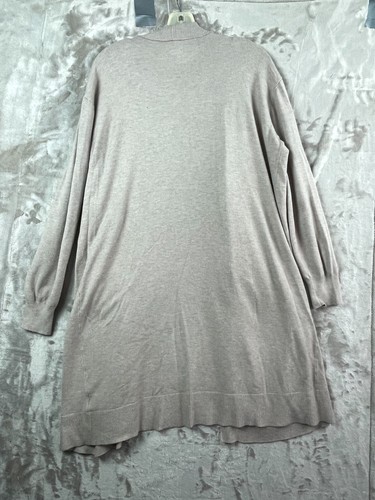 Worthington offene Long Tunika Strickjacke Pullover Stretch Langarm braun Large - Bild 9 von 9