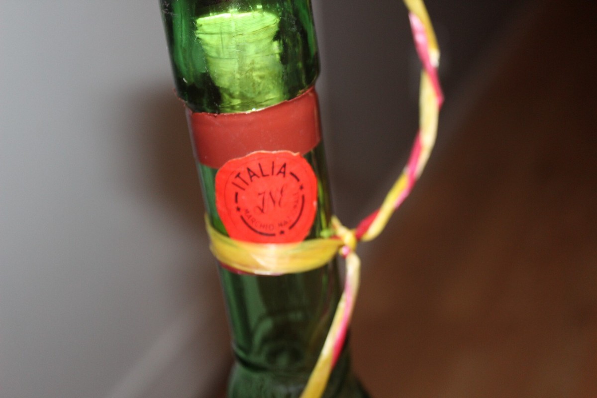 アンティーク　ガラス瓶　イタリア製　ワイン アンティーク ガラス瓶 イタリア製 ワイン