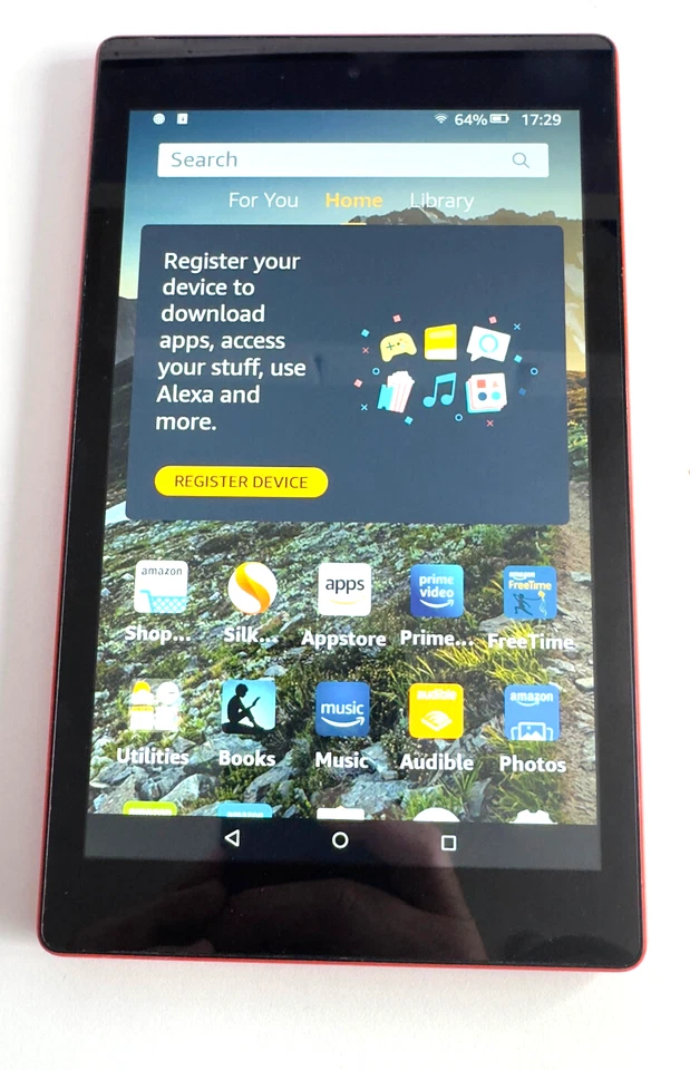 Amazon Fire HD 8 6th Generation Tablet 16GB, Wi-Fi, 8 Inch Tablet in Tangerine - Image 2 of 4