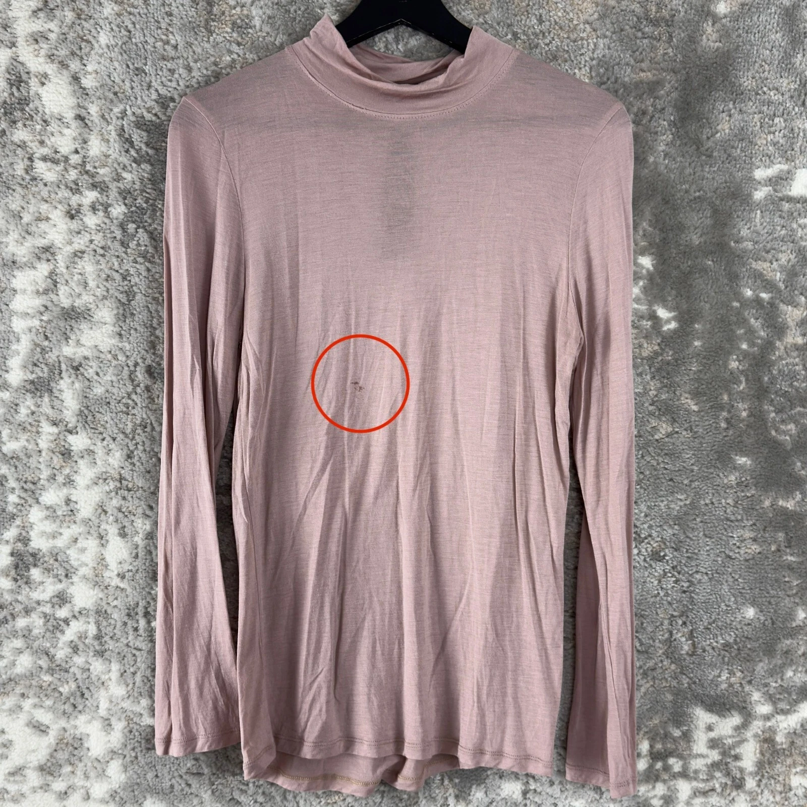 mpg cashmere modal blend mock neck long sleeve pullover shirt