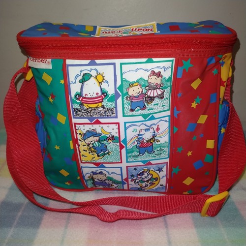 RARE Vintage Vinyl Gerber Baby Diaper Bottle Bag Once Upon A Time Nursery Rhyme eBay