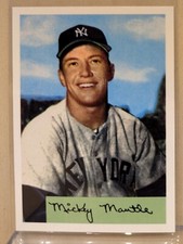 1996 Topps SWEEPSTAKES Mickey Mantle Yankees 1954 Bowman RARE UNMARKED /2500