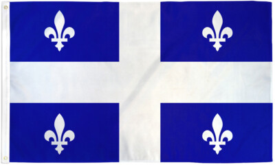 Quebec Flag 3x5ft Canadian Territory Flag 3x5 Canada QC