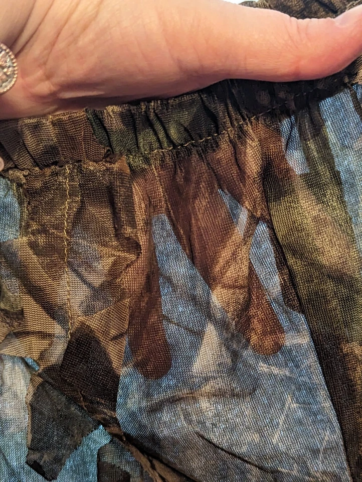 Camuflaje Pelirroja Transpirable Cizalla Camuflaje 3D Hoja Jack y Pantalón Talla Pequeña/Mediana Foto 3 de 4