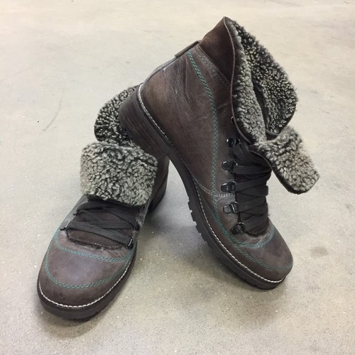 SCARPE VINTAGE DONNA stivali colore nero in pelle numero 37 EUR 40,00 -  PicClick IT
