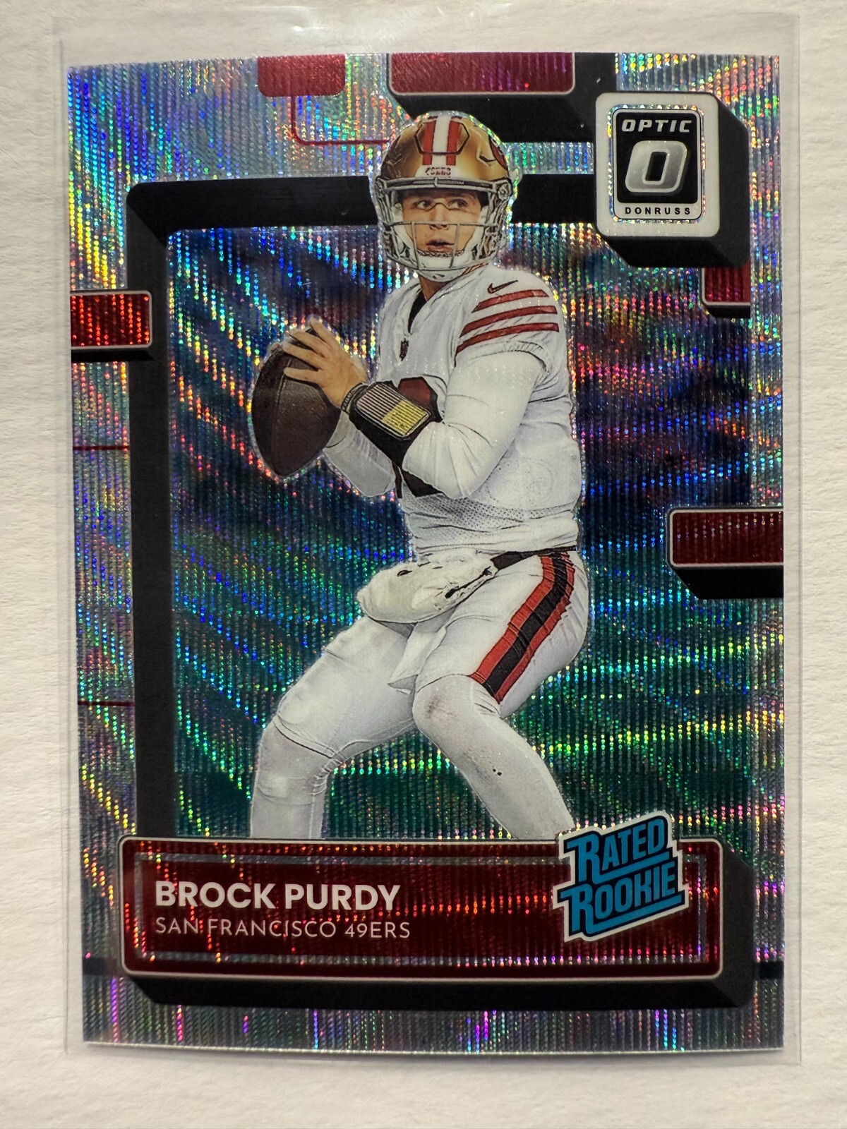 2022 Donruss Optic - #277 Brock Purdy - RC Optic Wave /300