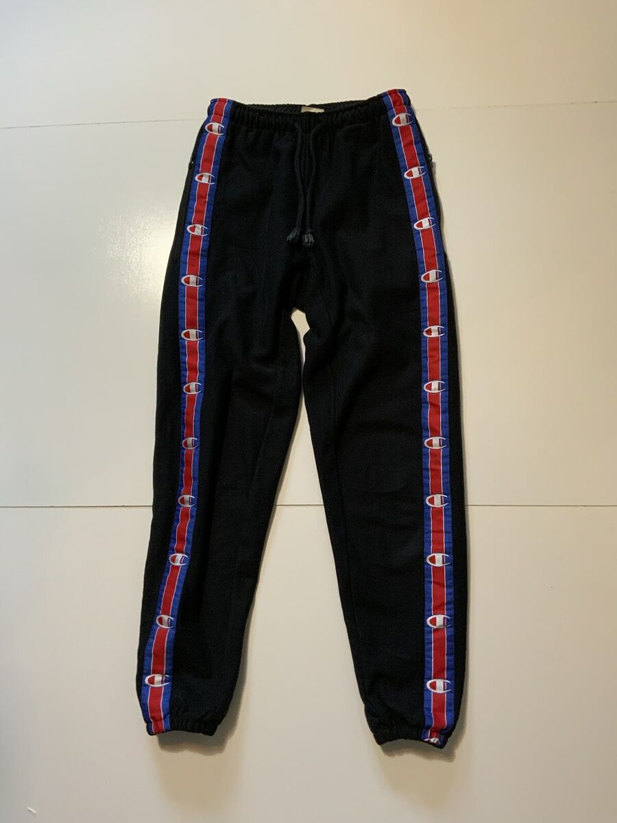 Vetements X Champion SS17 Demna Reverse Weave Black Jogger Vetements X Champion SS17 Demna Reverse Weave Black Jogger