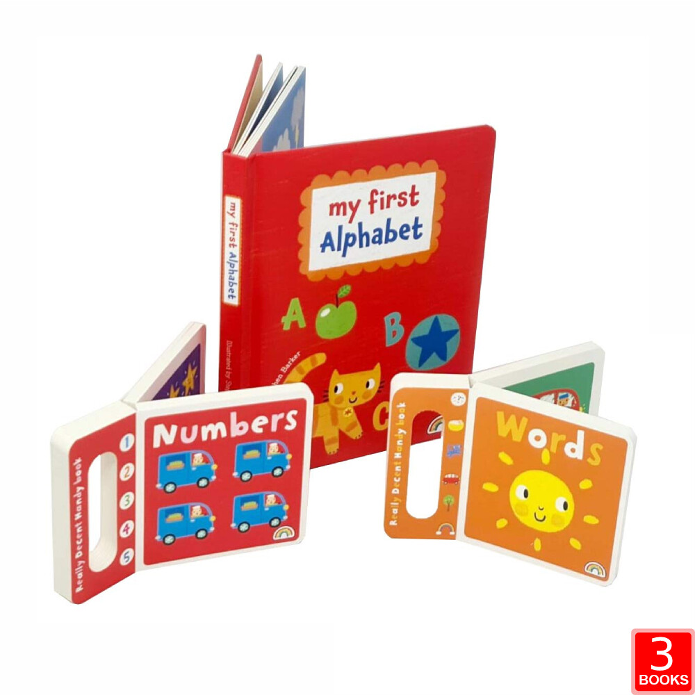 Stephen Barker 3 Board Books Collection Set My First Numbers,Words, Zoo Babies - Image 3