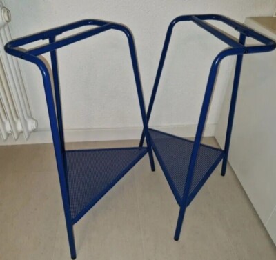 Lot 2 New in box ! IKEA TILLSLAG Trestle Dark Blue Metal 004.709