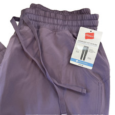 XL Hanes Comfort Fit Scrubs Women's Scrub Pants Purple NWT