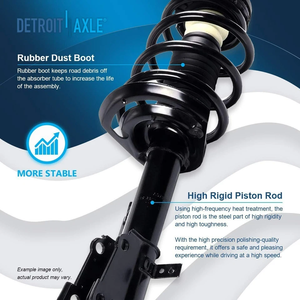 Puntales delanteros y traseros con eslabones de barra estabilizadora de resorte helicoidal para Dodge Journey 2011-2019 Foto 4 de 4