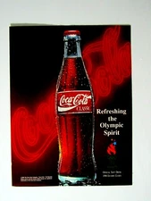 1995 Coke 1996 Olympic Official Soft Drink-Original Print Ad 8.5 x 11"