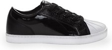 Pastry Brilliant Unisex Fashion Sneakers, Praline Paris Style, Black and White 5
