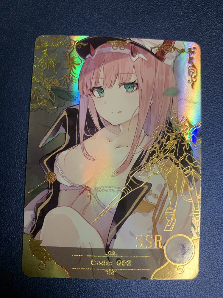 Zero Two 02 Darling Code SSR Goddess Doujin TCG 10M03-077 Anime Waifu Card Girl
