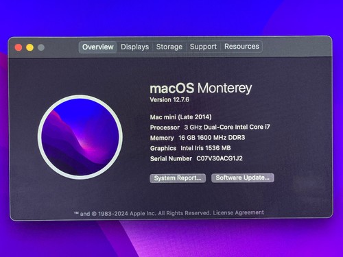 Apple Mac Mini 2014 i7 3GHz Dual Core 16GB Ram - Picture 5 of 9
