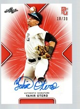 2021 Leaf Perfect Game Showcase Autographs Orange #BAYO2 Yahir Otero 18/30
