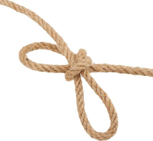 100% Natural Pure Jute Rope Twisted Cord Twine Sash -4 Ples - 6mm thick - Picture 7 of 7