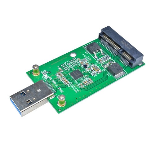 1pcs Mini PCIE mSATA SSD USB 3.0 External Convertor Adapter Module new - 第 1/3 張圖片