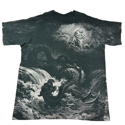Vintage 90s Gustave Dore The Destruction of Leviathan T Shirt 