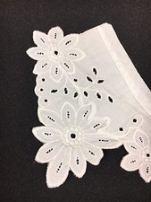 Vintage Eyelet Collar Lace Fragment Sewing Dolls Material A8