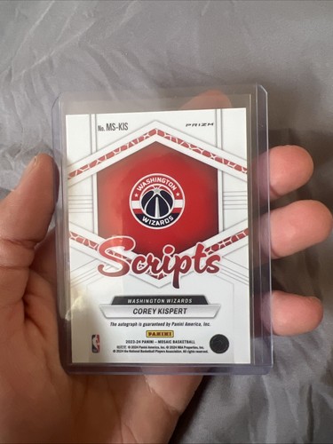 2023-24 Panini Mosaic - Scripts #MS-KIS Corey Kispert (AU) - Picture 2 of 2