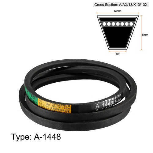 Zahnriemen Keilriemen Antriebsriemen Industrie A-1448/A57 Neopren Gummi 1448mm - Bild 2 von 5