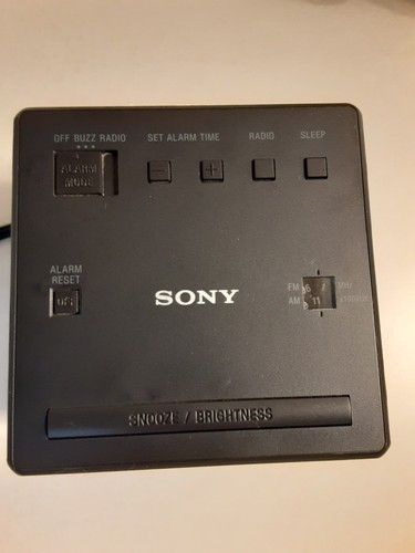 SONY ICF-C1 AM/FM Radio Alarm Clock Black - Picture 2 of 8