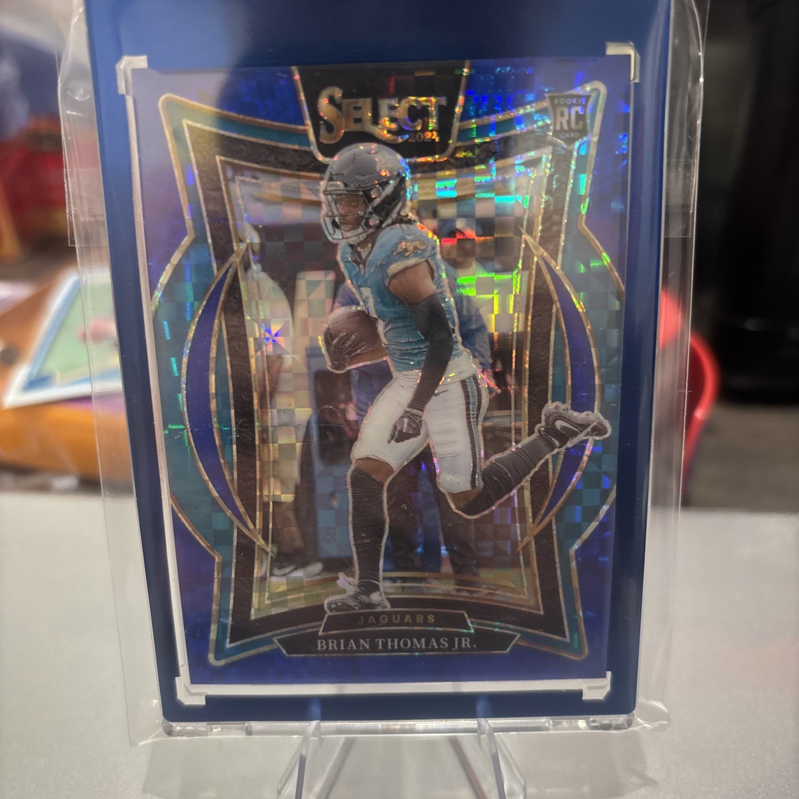 2024 Panini Select - Concourse Brian Thomas Jr. #91 Blue Prizm /249 (RC)