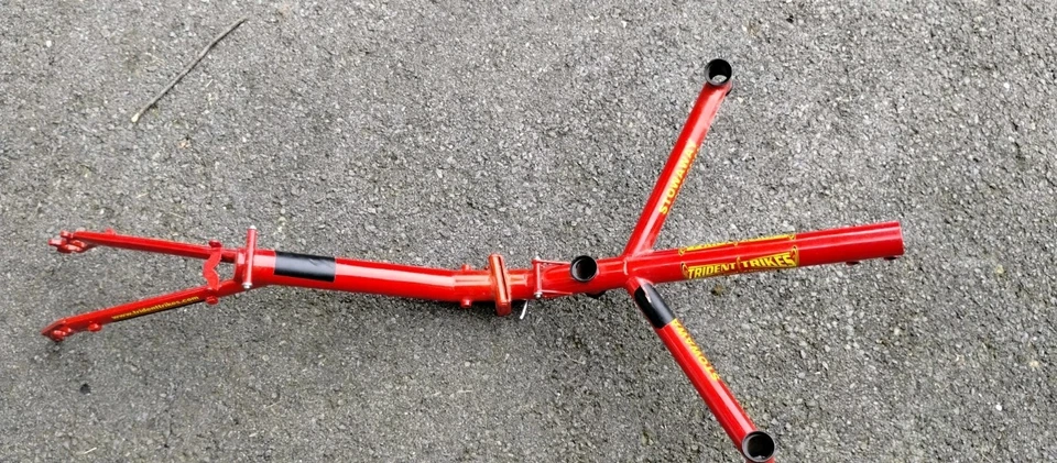 Trident Trike Stowaway Folding Recumbent Bicycle Trike Frame Tadpole 2010 - Image 2 of 4