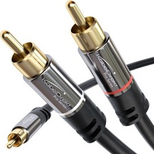 KabelDirekt RCA/Phono Y Cable 1 2 20ft