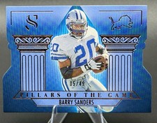 2025 Panini Silhouette Pillars of the Game Bronze #4 Barry Sanders #5/49 Detroit