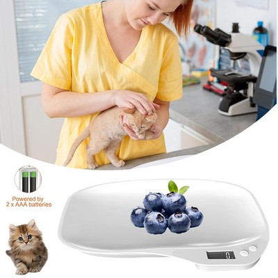 15kg Digitale Tierwaage Elektronische Haustierwaage für Katzen Hunde Kleintiere