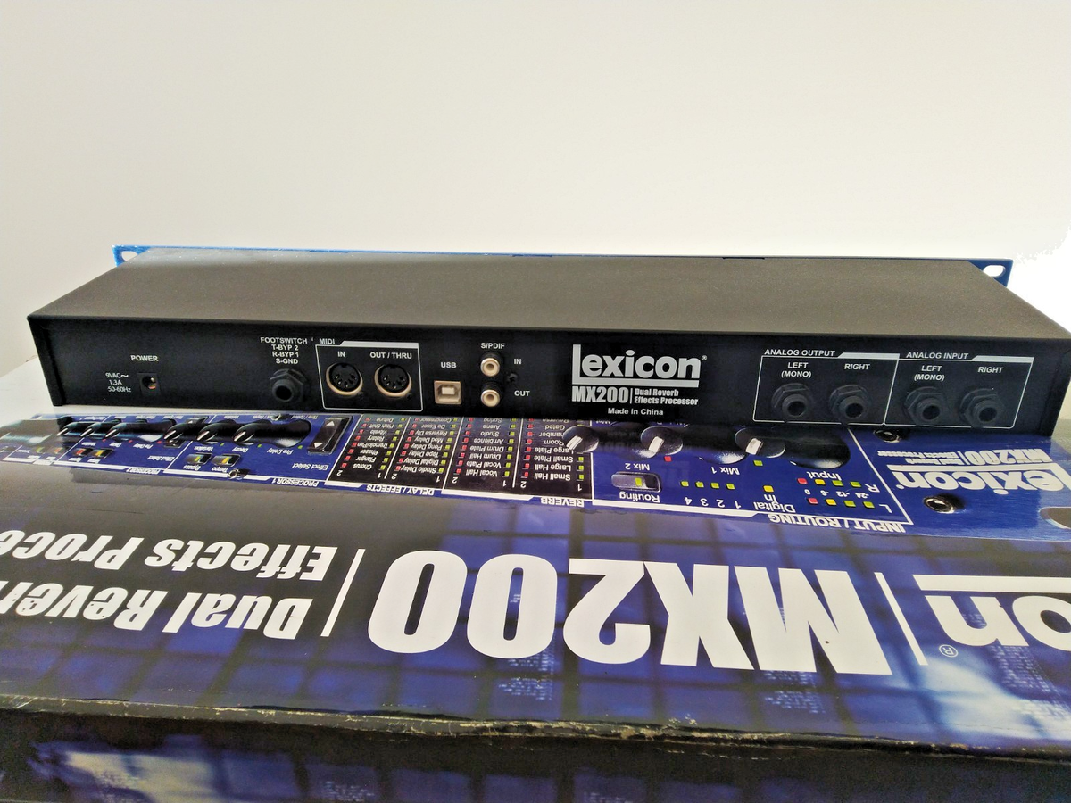 Lexicon MX200 Dual Reverb Effects Processor Rack 1U Original Box
