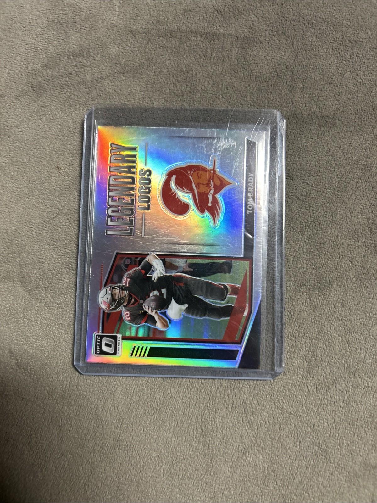 2021 Donruss Optic Tom Brady #LL-19 Legendary Logos Silver Prizm Bucs NFL 🐐