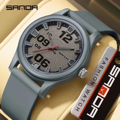 SANDA 3252 Quartz Watch Waterproof Fashion Casual Sport Silicone Unisex Gift