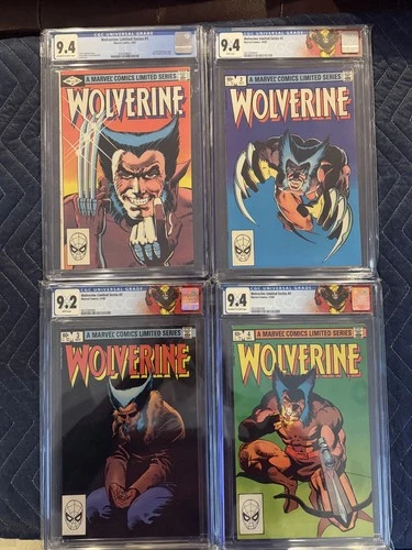 Wolverine Limited Series Set 1-4 CGC. All HIGH GRADE. CUSTOM LABELS