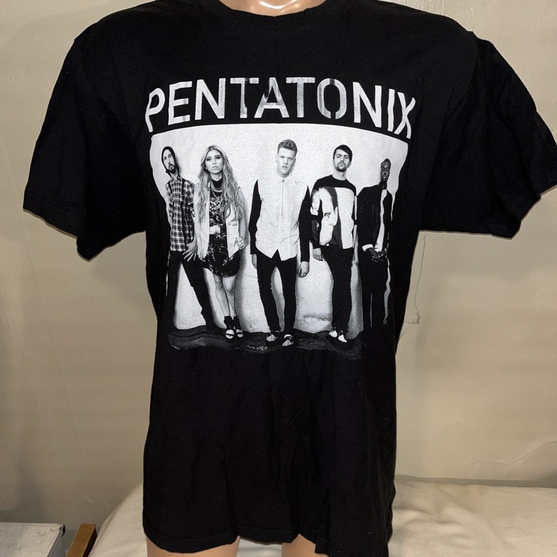 Pentatonix 2015 Tour T-Shirt Mens XL Extra Large LP CD 100% Cotton Black