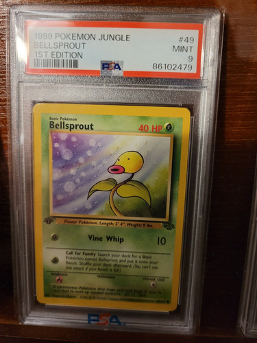 1. Edition 1999 Pokemon Jungle Bellsprout PSA Grade 9. - Bild 1 von 1