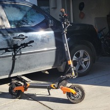 Blade GT Electric Scooter Dual Motor Folding Suspension LCD Black Orange