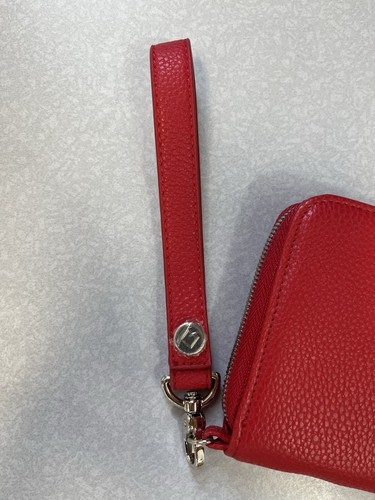 Jewell By Thirty One Purple Red All About The Benjamins Wallet Pebble NEW - Imagen 2 de 9