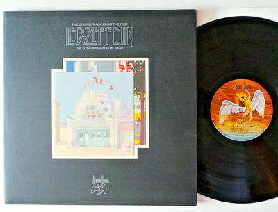 Led Zeppelin   The Song Remains the Same (2LP D 1976 VG+/M- Booklet black Inner)