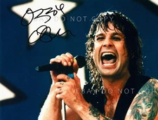OZZY OSBOURNE SIGNED Photo Black Sabbath 1989 Moscow Music Peace Festival 8½x11"