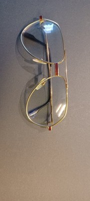 CARTIER Herrenbrille Gold VINTAGE 1983 39/14 ORIGINAL