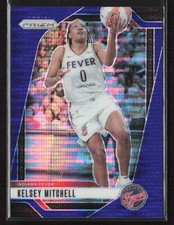 Kelsey Mitchell 2024 Panini Prizm WNBA #64 Blue Pulsar Prizms /199 Indiana Fever