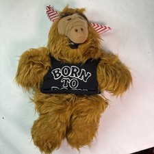 ALF Hand Puppet, Burger King 1988, Born To Rock Shirt No Tag